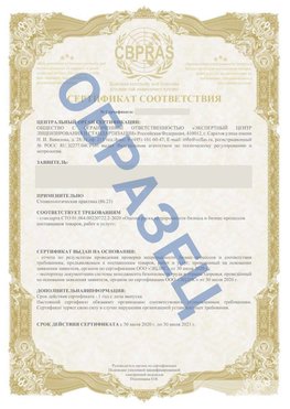 Образец Сертификат СТО 01.064.00220722.2-2020 Курган Сертификат СТО 01.064.00220722.2-2020 